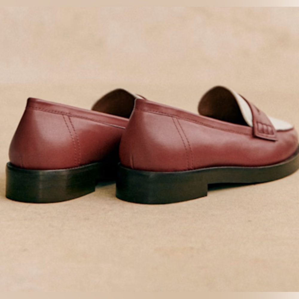 Sézane Andrea Terracotta Loafers Women’s Size 40 Leather - Picture 3 of 11